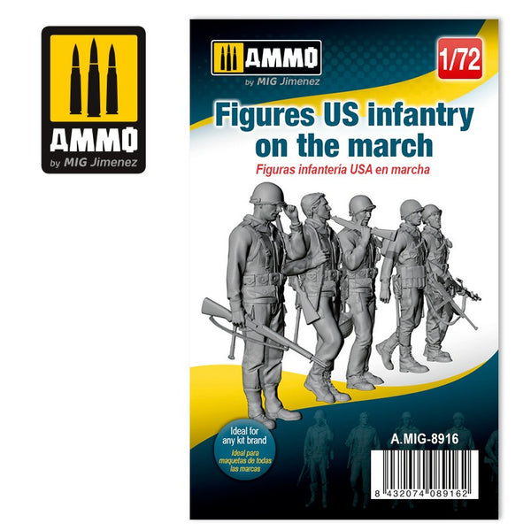 AMMO by Mig 8916 1/72 Figures US Infantry on the March