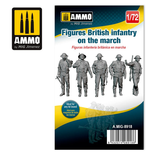 AMMO by Mig 8918 1/72 Figures British Infantry on the March