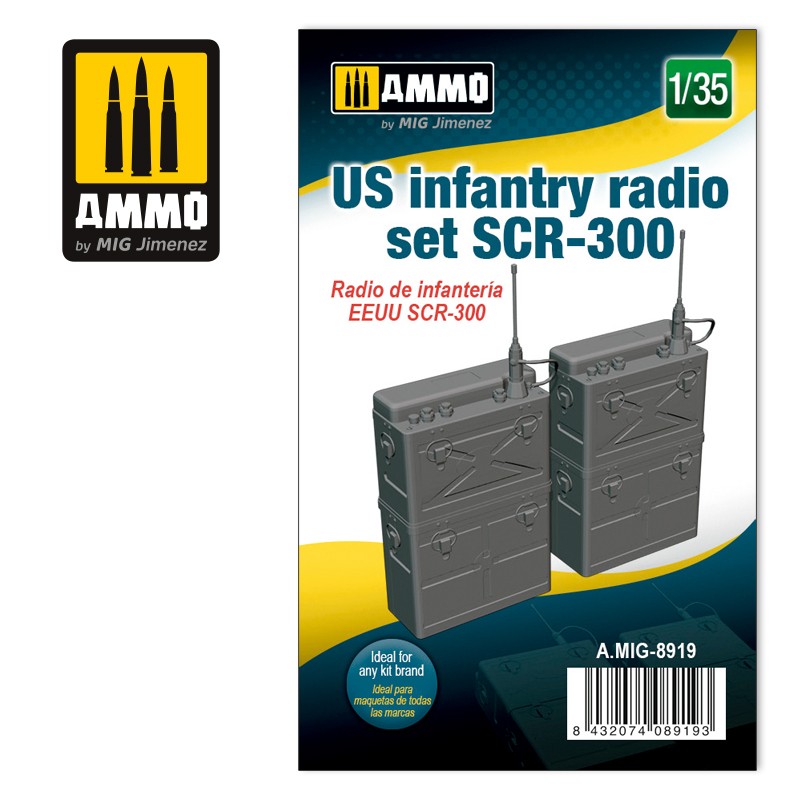 AMMO by Mig 8919 1/35 US Infantry Radio Set SCR-300