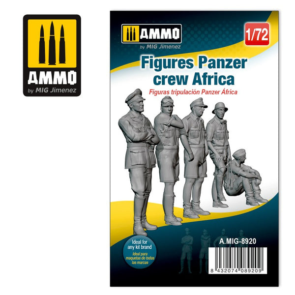 AMMO by Mig 8920 1/72 Figures Panzer Crew Africa