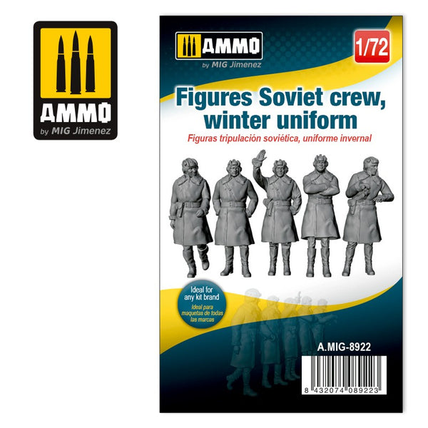 AMMO by Mig 8922 1/72 Figures Soviet Crew, Winter Uniform