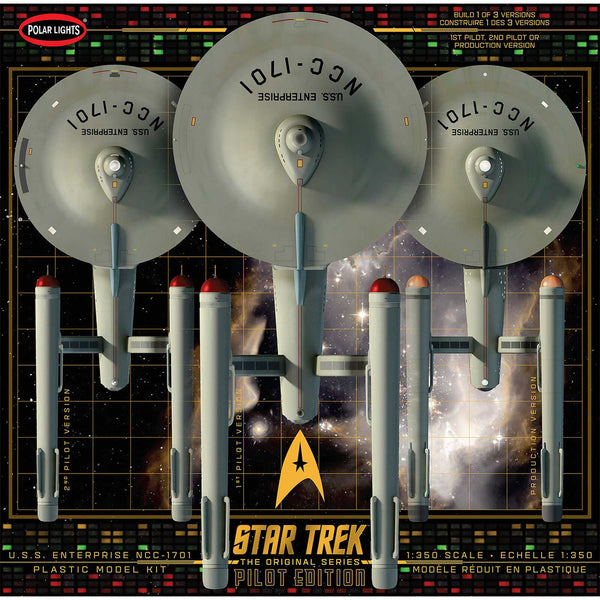 POLAR LIGHTS 993M 1/350 Star Trek TOS U.S.S Enterprise w/ Pilot Parts