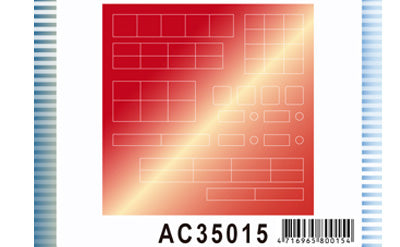 AFV Club AC35015 1/35 STICKER ANTI REFLECTION COATING LENS FOR LEOPARD 2 A6EX (4 VEHICLES)