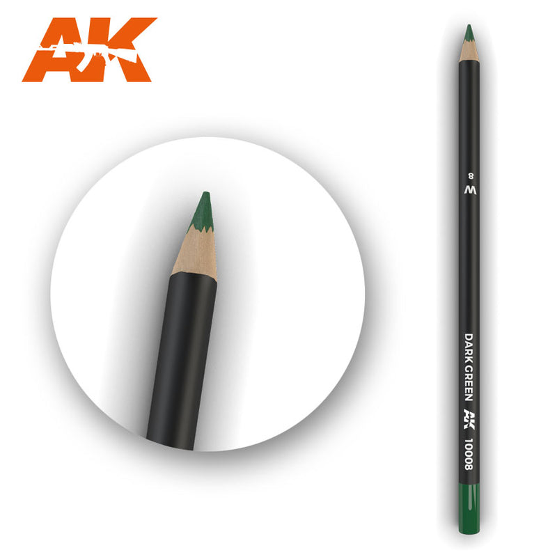 AK Interactive 10008 Weathering Pencil - Dark Green