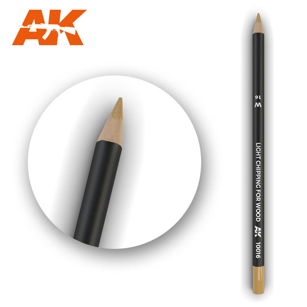 AK Interactive 10016 Weathering Pencil - Light Chipping for Wood