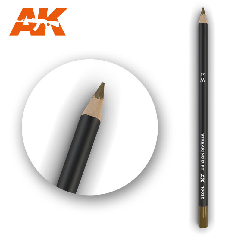 AK Interactive 10030 Weathering Pencil - Streaking Dirt