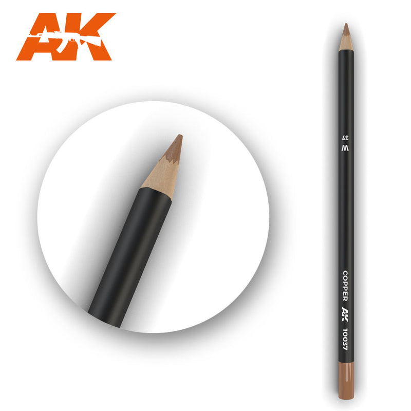 AK Interactive 10037 WEATHERING PENCIL COPPER