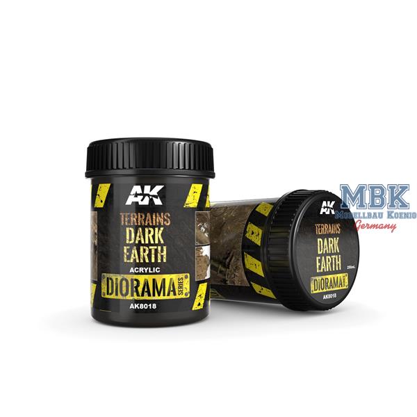 AK-8018 - TERRAINS DARK EARTH - 250ml (Acrylic) ( AK Interactive AK8018 AK-8018 - TERRAINS DARK EARTH - 250ml (Acrylic) ( AK Interactive AK8018