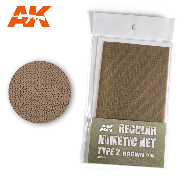 AK Interactive 8062 CAMOUFLAGE NET BROWN  / TARNNETZ TYPE 2