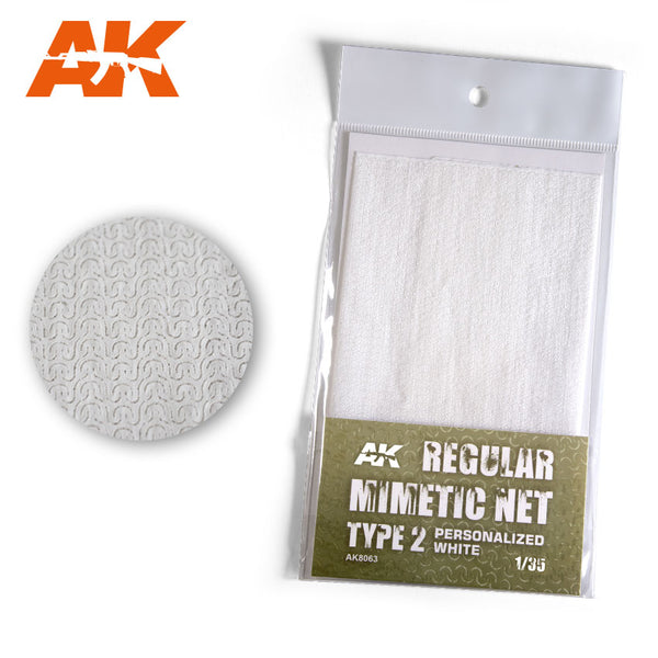 Ak Interactive 8063 CAMOUFLAGE NET WHITE / TARNNETZ TYPE 2