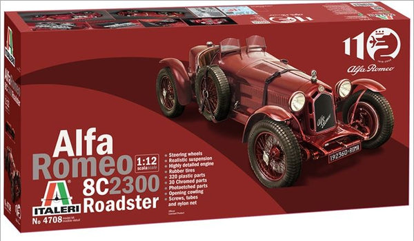Italeri 4708 1/12 Alfa Romeo 8C 2300 Roadster 110TH ANNIVERSARY EDITION