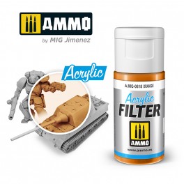 AMMO by Mig 0818 Acrylic Filter - Orange