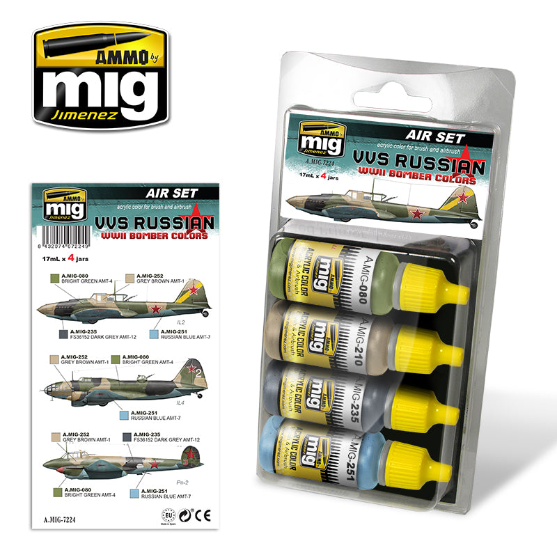 AMMO by Mig 7224 VVS RUSSIAN WWII BOMBER COLORS