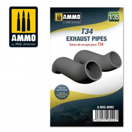 AMMOby Mig 8092 1/35 T34 Exhaust Pipes