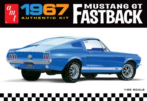AMT 1241 1967 FORD MUSTANG GT FASTBACK 1:25