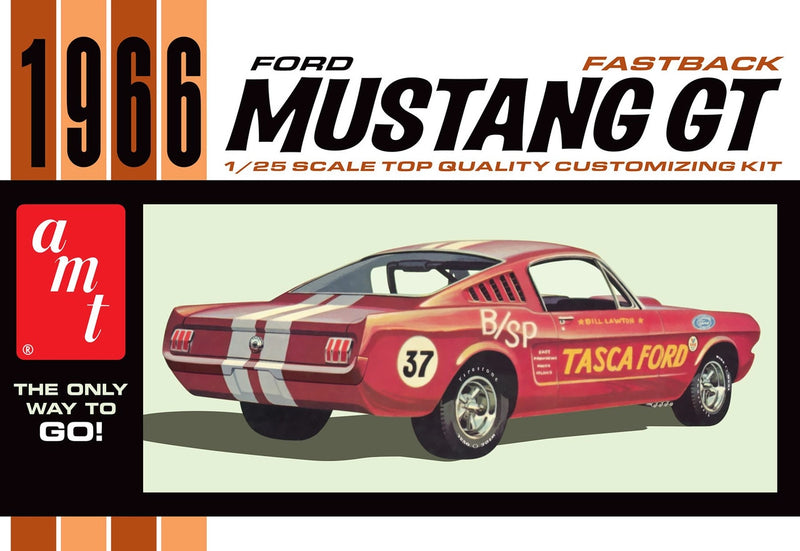AMT 1305 1/25 1966 Ford Mustang GT Fastback Car