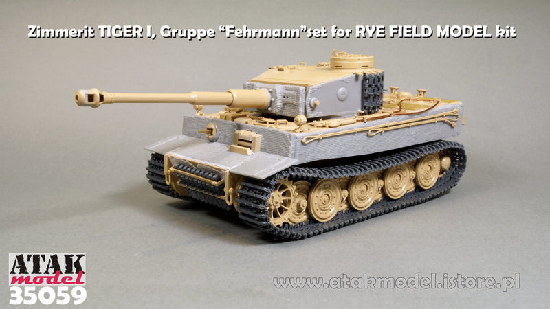 ATAK 35059 1/35 Zimmerit for Tiger I Gruppe Fehrmann  (Rye Field)