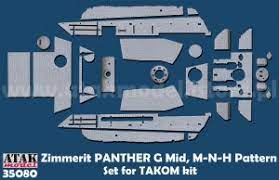 ATAK 35080 1/35 Zimmerit Panther G Mid M-N-H Pattern (Takom) 1/35
