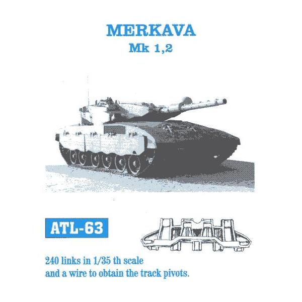 Friulmodel ATL-63 1/35  Merkava Mk. 1, MK. 2 tracks