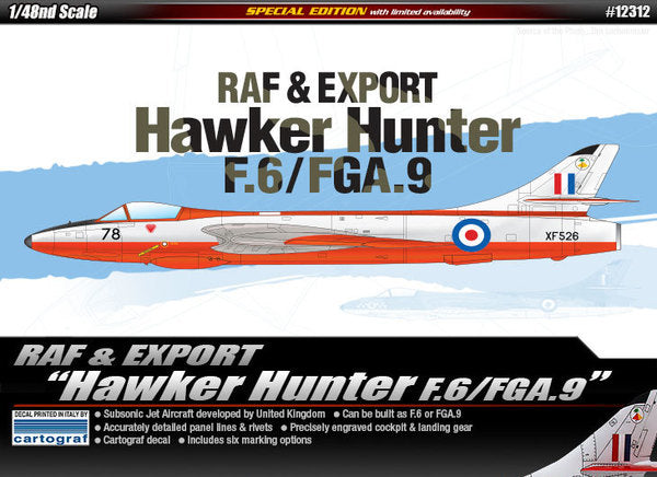 RAF & EXPORT HAWKER HUNTER F.6/FGA.9