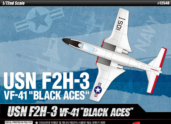 Academy 12548 1/72 USN F2H-3 VF-41 "Black Aces"