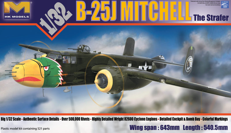 Hong Kong Model 1/32 B-25J Mitchell 'Strafer'