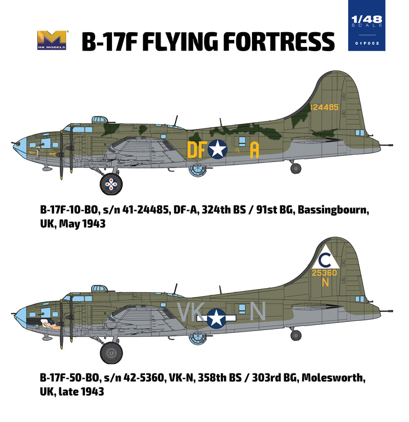 HK Models 01F002 1/48 B-17F  Flying Fortress