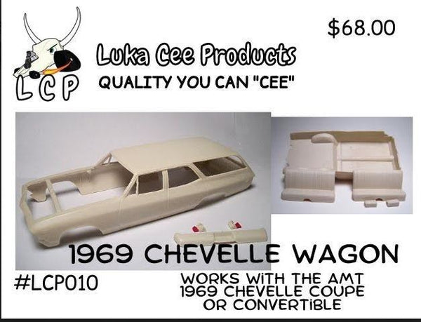 Luka Cee LCP010 1/25 1969 Chevelle Wagon  Conversion Kit.