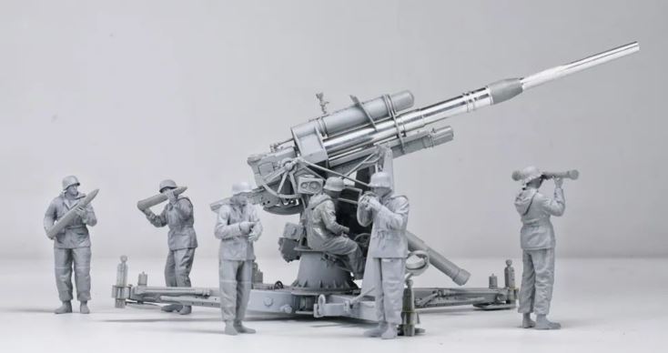 Border Model BT013 1/35 German 88mm Flak36 w/anti-air artillery crew - Limited Edition Metal Box