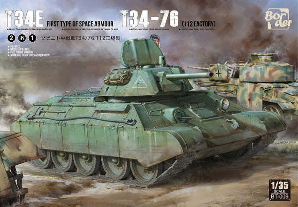 Border Model BT009 1/35 Soviet Medium Tank T34E/T34-76 (2IN1) Factory 112