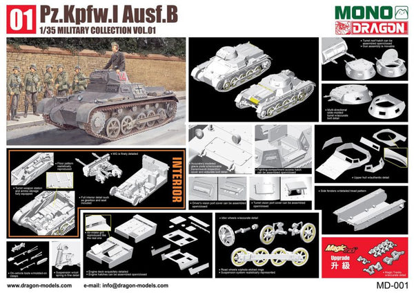 Dragon x MONO MD001 1/35 Pz.Kpfw.I Ausf. B
