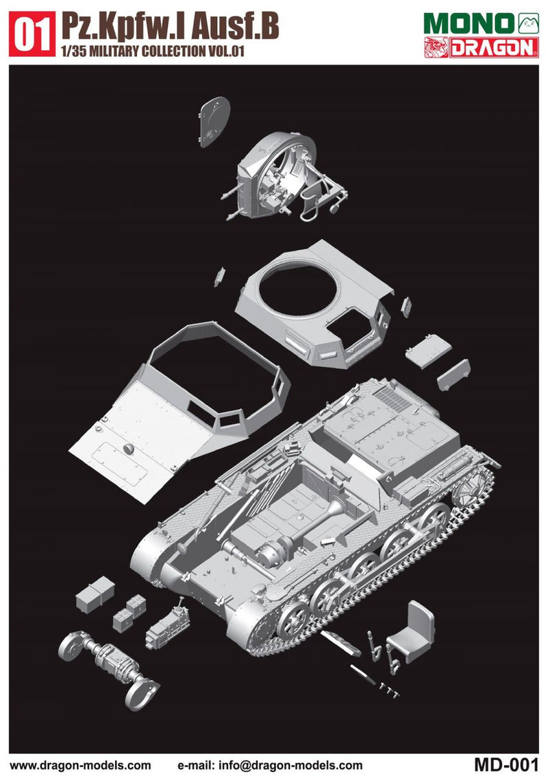 Dragon x MONO MD001 1/35 Pz.Kpfw.I Ausf. B