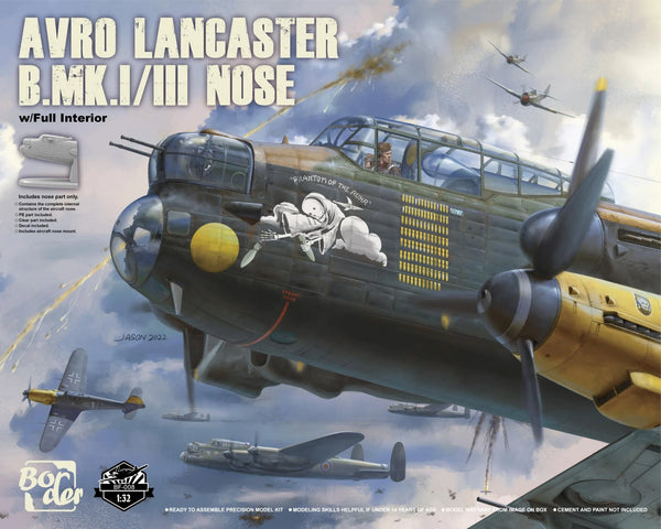 Border Model BF008 1/32 Avro Lancaster B Mk.I/II Nose kit w/ full interior (NOSE ONLY)