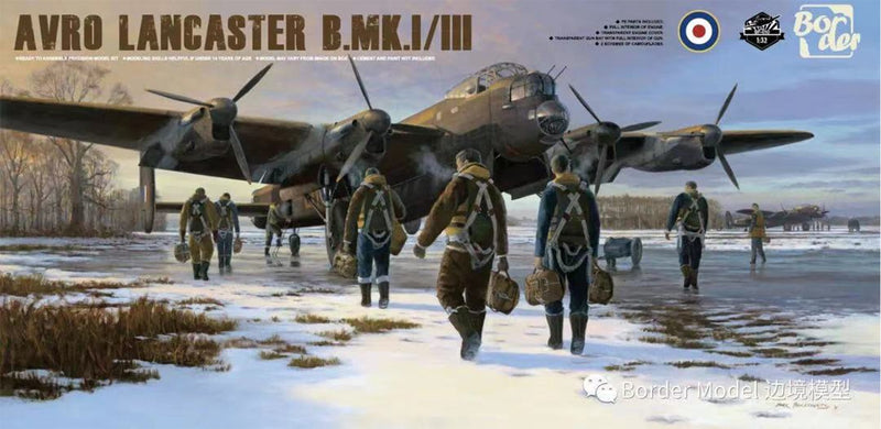 Border Model BF-010 1/32 Scale Avro Lancaster B Mk.I/III with full interior