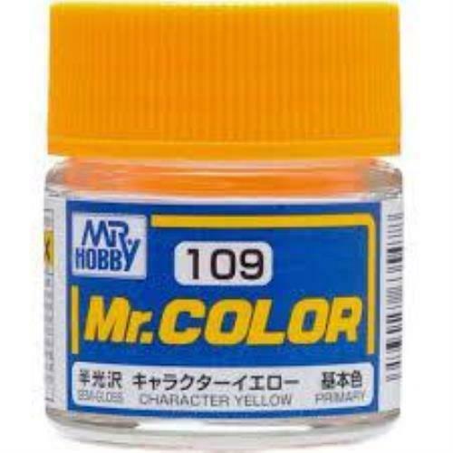 Mr. Hobby Mr. Color 109 - Character Yellow (Semi-Gloss/Primary) - 10ml