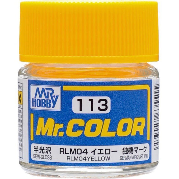 Mr. Hobby Mr. Color 113 - RLM04 Yellow (Semi-Gloss) - 10ml