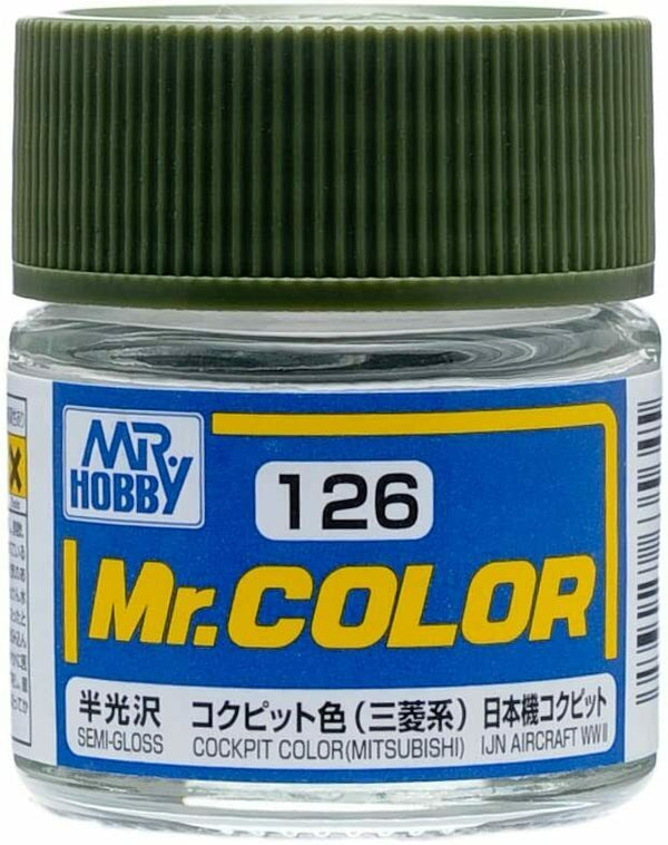 Mr. Hobby Mr. Color 126 - Cockpit Color (Semi-Gloss/Aircraft) - 10ml