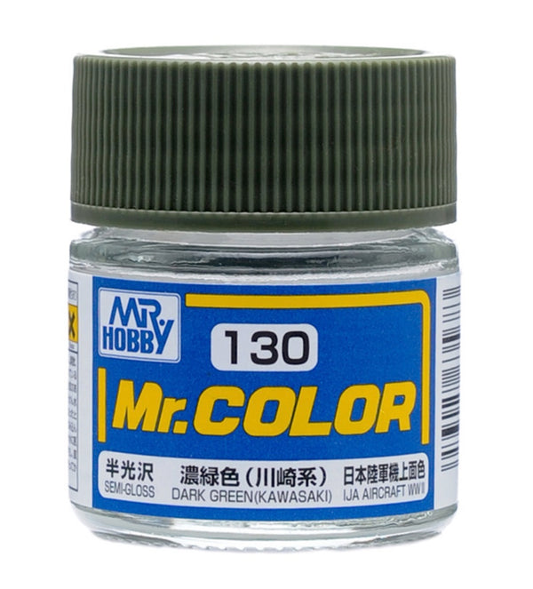 Mr. Hobby Mr. Color 130 - Dark Green (Semi-Gloss/Aircraft) - 10ml