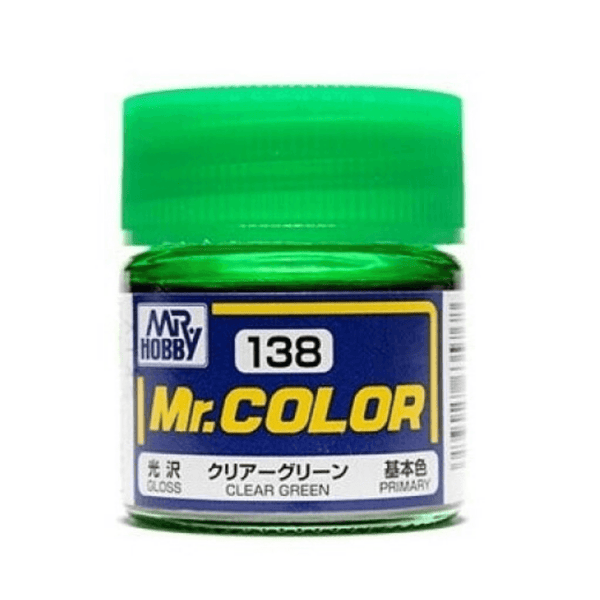 Mr. Hobby Mr. Color 138 - Clear Green (Gloss/Primary) - 10ml