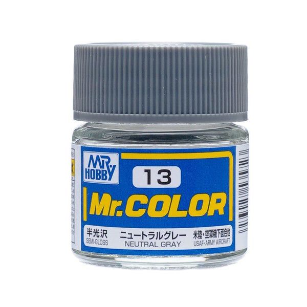 Mr. Hobby Mr. Color 13 - Neutral Gray (Semi-Gloss Aircraft) - 10ml