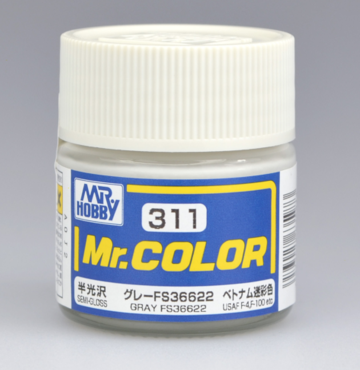 Mr. Hobby Mr. Color 311 - Gray FS36622 (Semi-Gloss) - 10ml