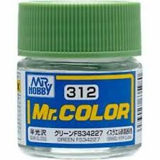 Mr. Hobby Mr. Color 312 - Green FS34227 (Semi-Gloss/Aircraft) - 10ml