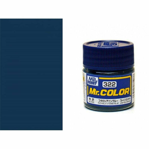 Mr. Hobby Mr. Color 322 - Phthalo Cyanne Blue (Gloss/Aircraft) - 10ml