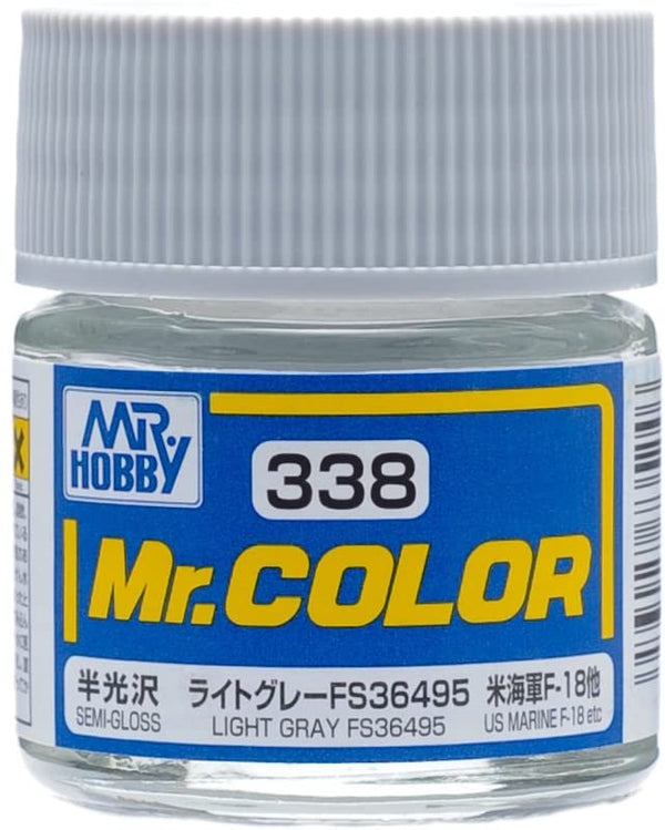 Mr. Hobby Mr. Color 338 - Light Gray FS36495 (Semi-Gloss) - 10ml