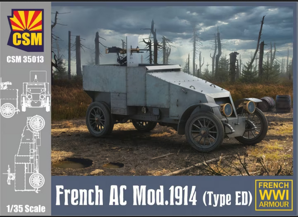 Copper State Models 35013 1/35 French Armoured Car Model 1914 (ED)