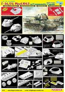 Dragon 6757 1/35 T-34/76 Mod. 1943 w/Commander Cupola No.183 Factory