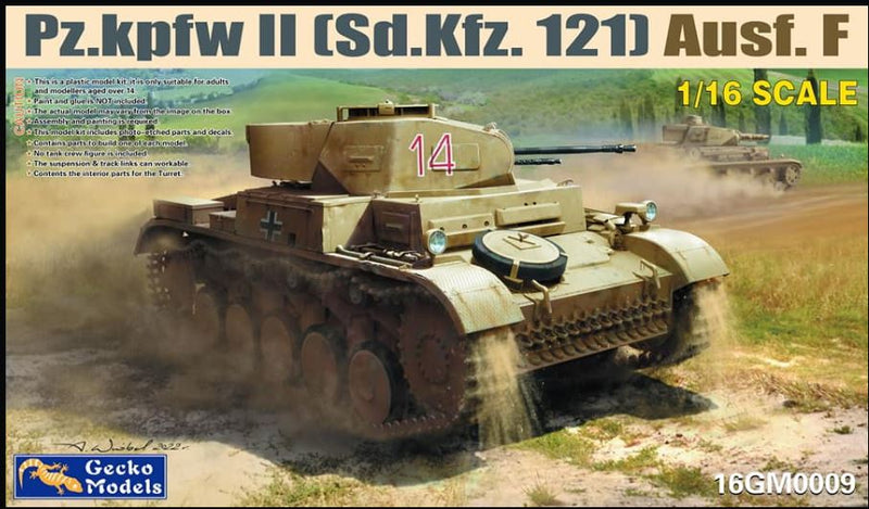 Gecko Models  16GM0009  1/16 Panzer II Ausf F  Sd.Kfz. 121 (North Africa /Southern Russia)