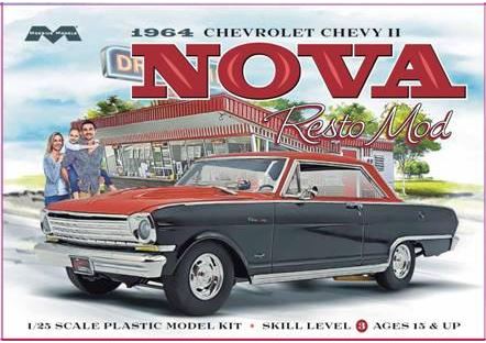 Moebius 2321 1/25 1964 Chevy II Nova Resto Mod