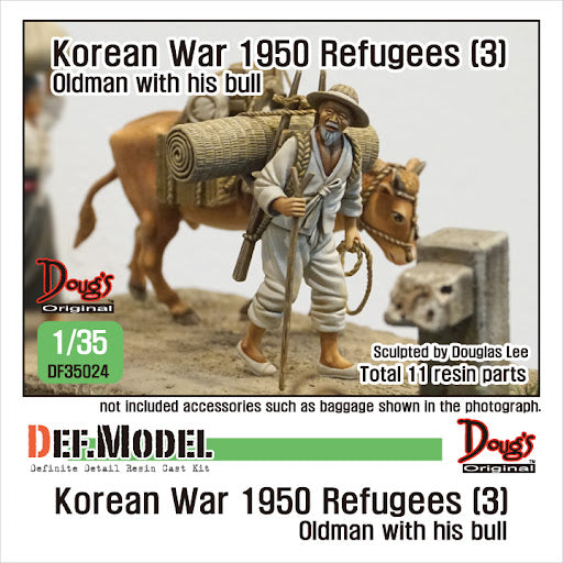 Def Model DF35024 1/35 Old Man with Bull