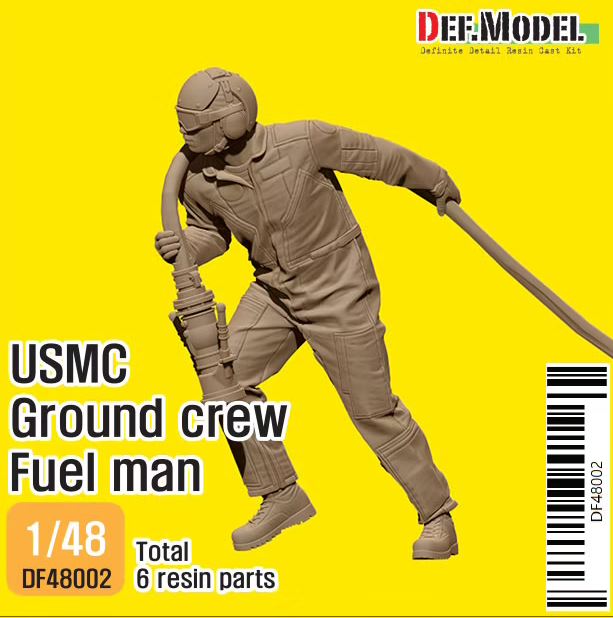 Def Model DF48002 1/48 Modern USMC Ground Crew Fuel Man (included 3D printed nozzle part)
